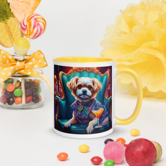 Pekapoo General- Mug with Color Inside v10