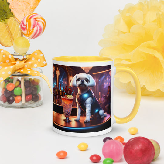 Pugapoo General- Mug with Color Inside v4