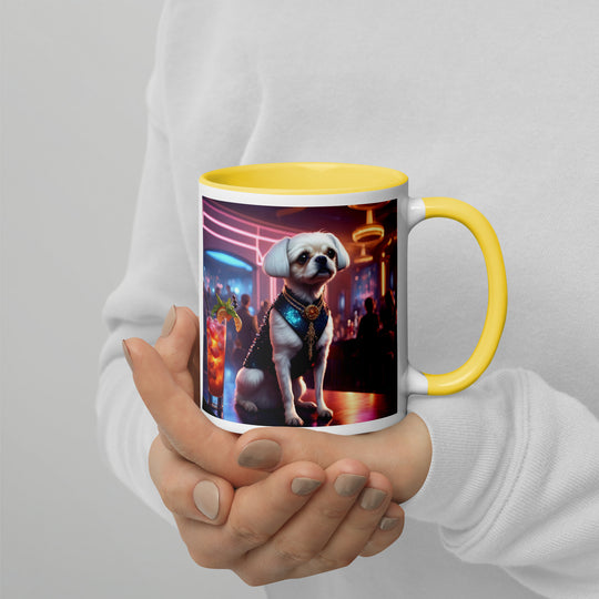 Pugapoo General- Mug with Color Inside v7