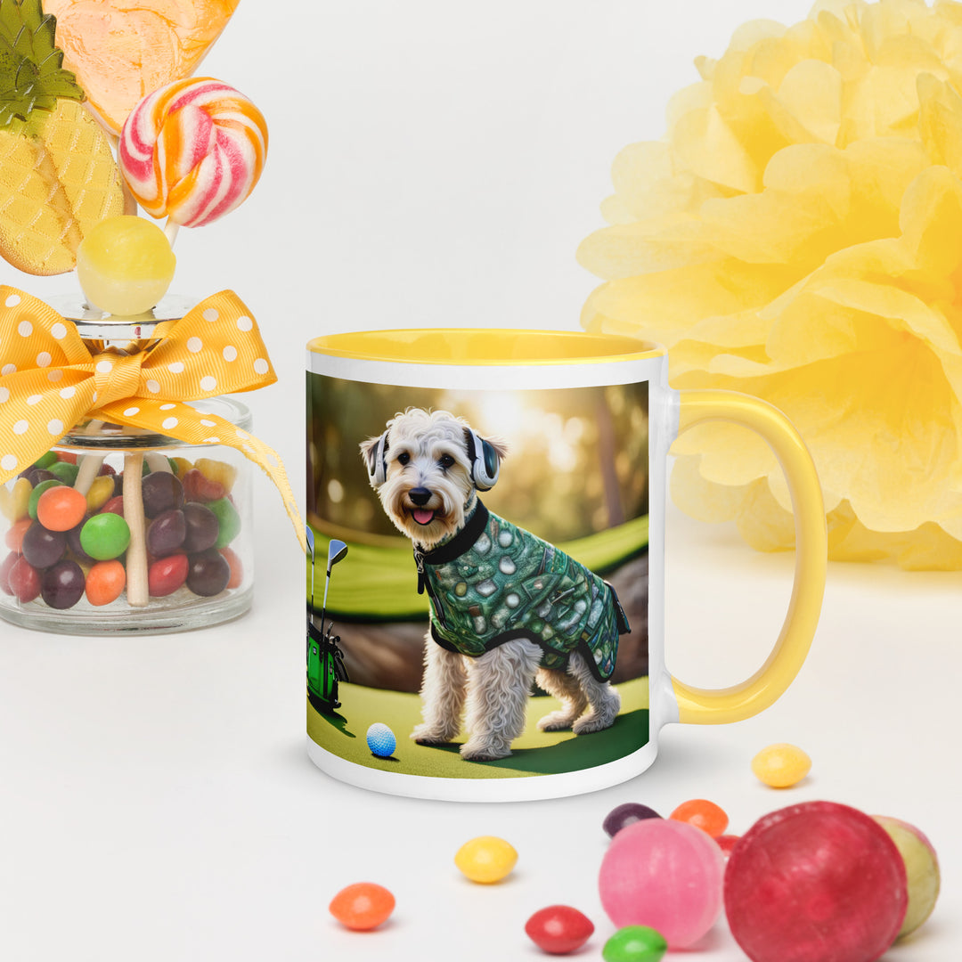 Schnoodle Golfer- Mug with Color Inside v5