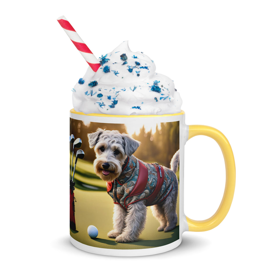 Schnoodle Golfer- Mug with Color Inside v10