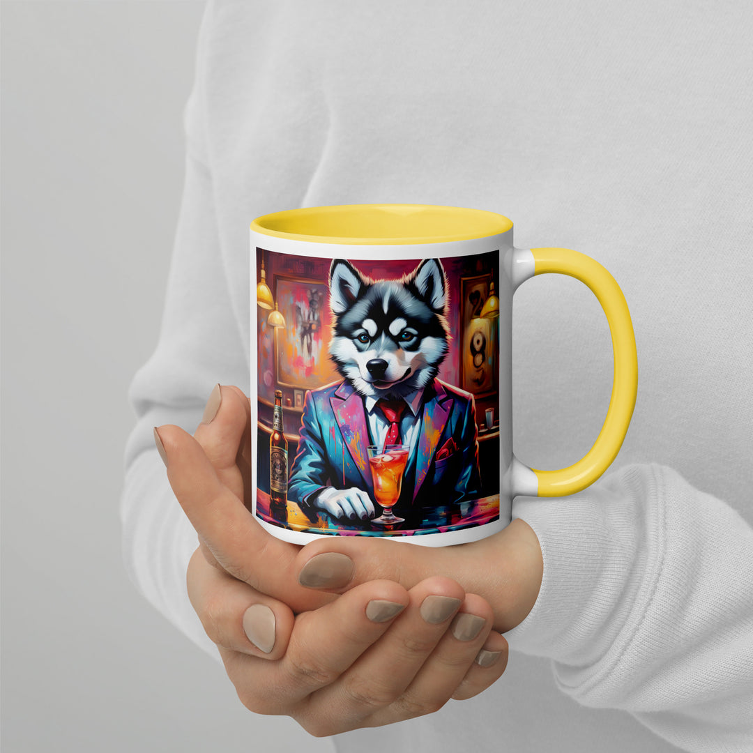 Pomsky General- Mug with Color Inside v4