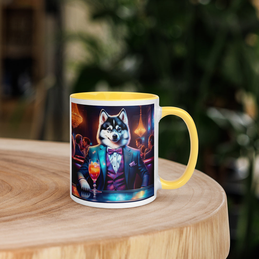 Pomsky General- Mug with Color Inside v12