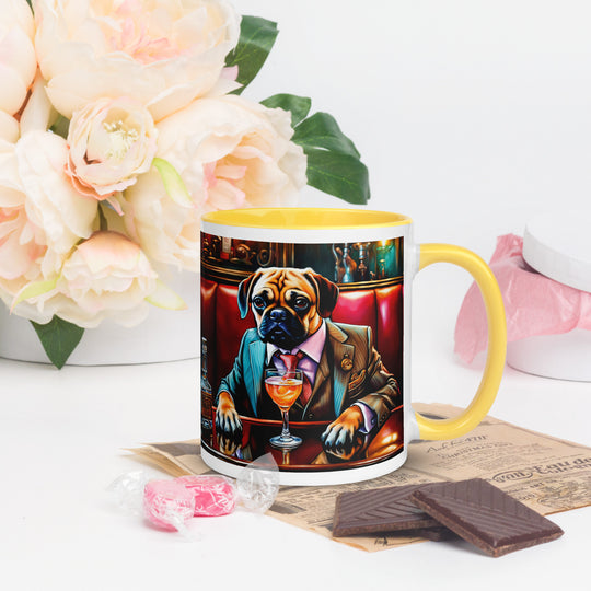 Puggle General- Mug with Color Inside v8