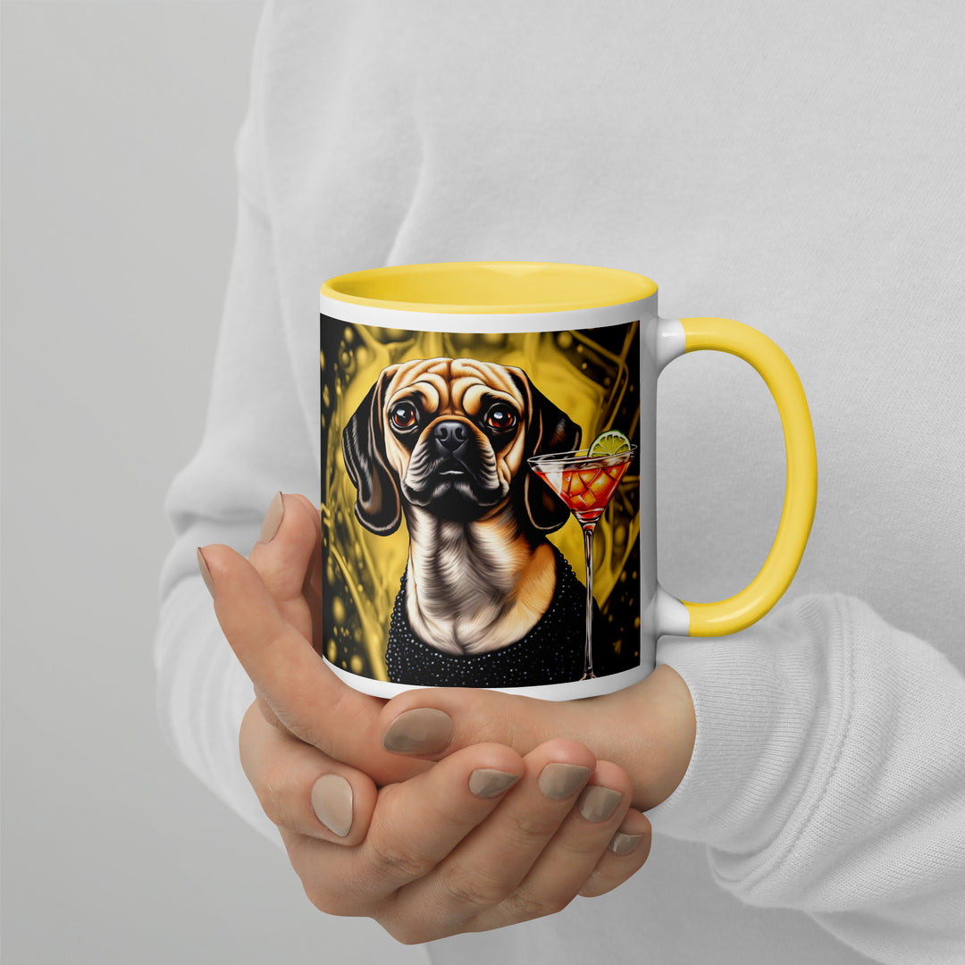 Puggle General- Mug with Color Inside v11