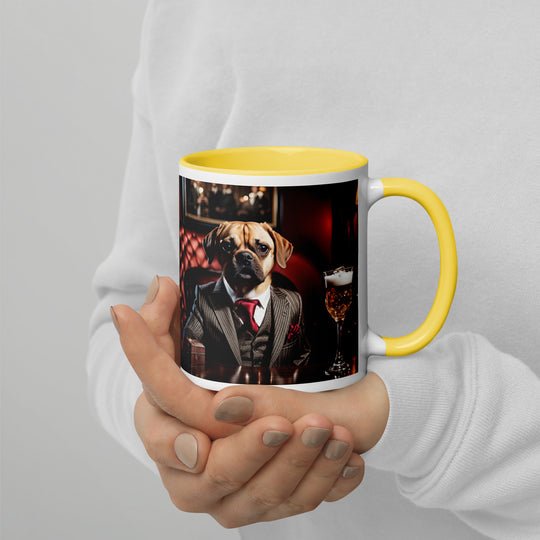 Puggle General- Mug with Color Inside v12