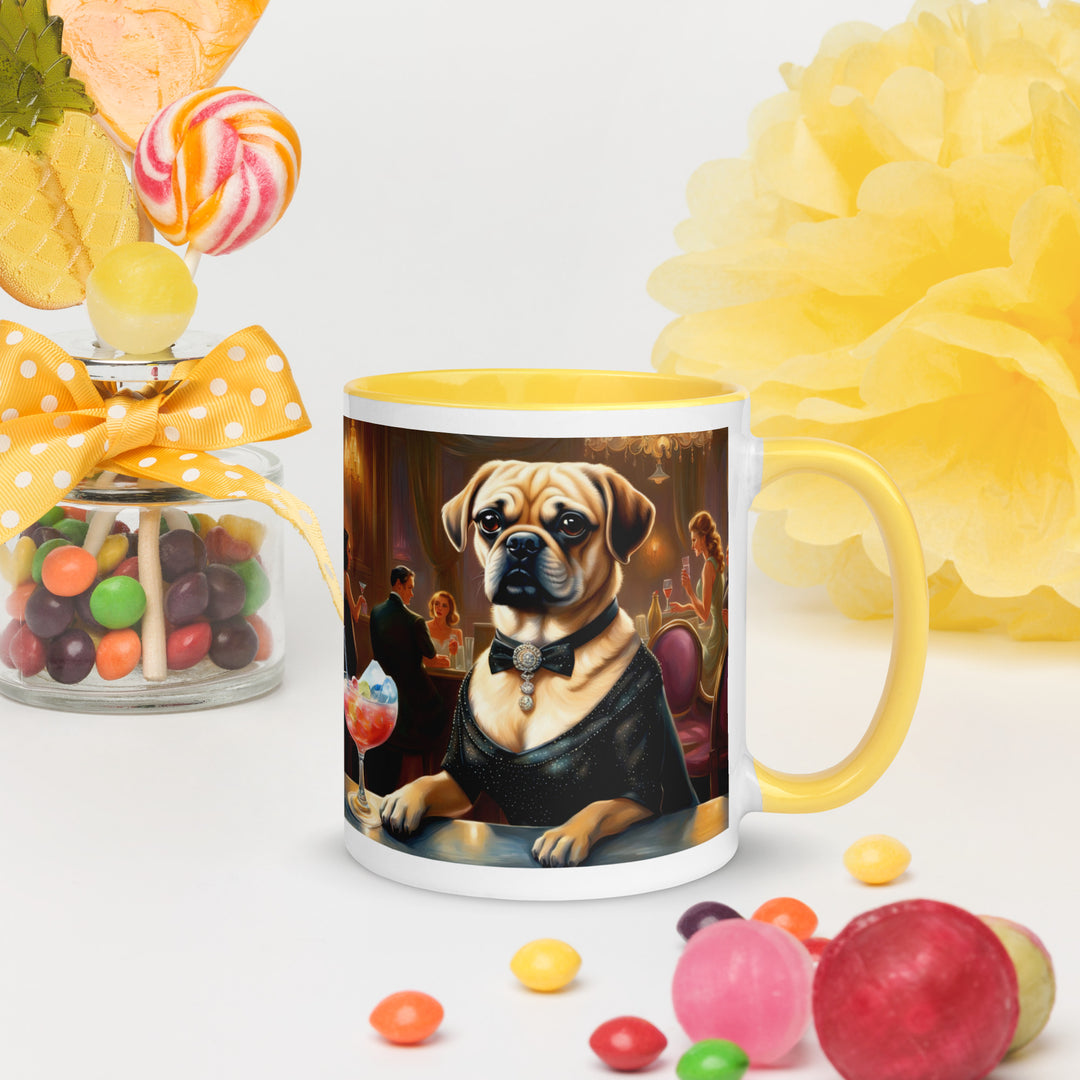 Puggle General- Mug with Color Inside v16