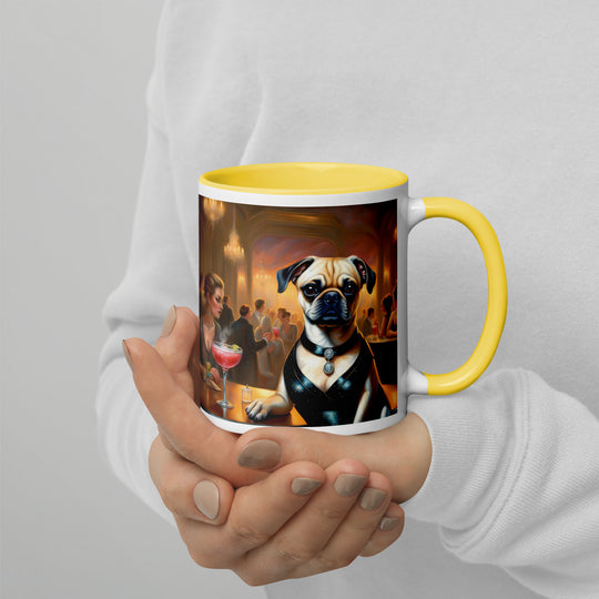 Puggle General- Mug with Color Inside v19