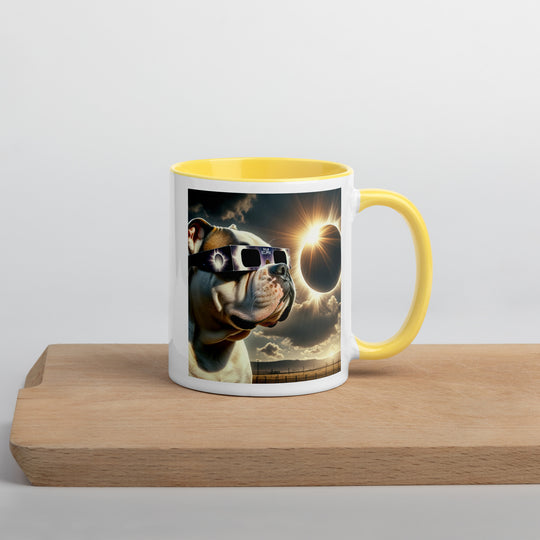 American Bulldog Eclipse- Mug with Color Inside