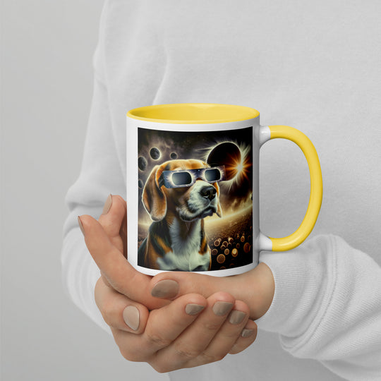 Beagle Eclipse- Mug with Color Inside v2