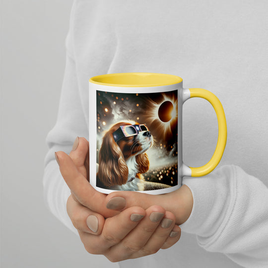 Cavalier King Charles Spaniel Eclipse- Mug with Color Inside v2