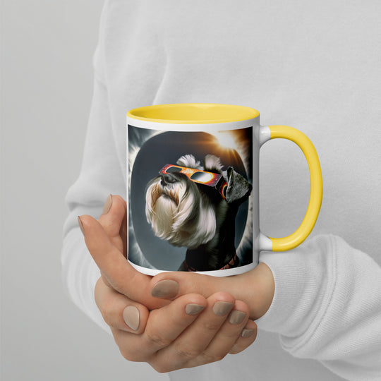 Miniature Schnauzer Eclipse- Mug with Color Inside v2