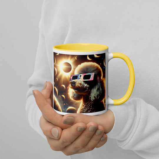 Poodle Eclipse- Mug with Color Inside v2