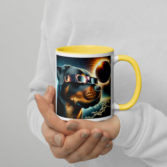 Rottweiler Eclipse- Mug with Color Inside v2