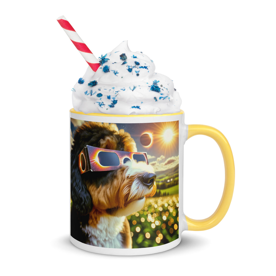 Bernedoodle Eclipse- Mug with Color Inside v2