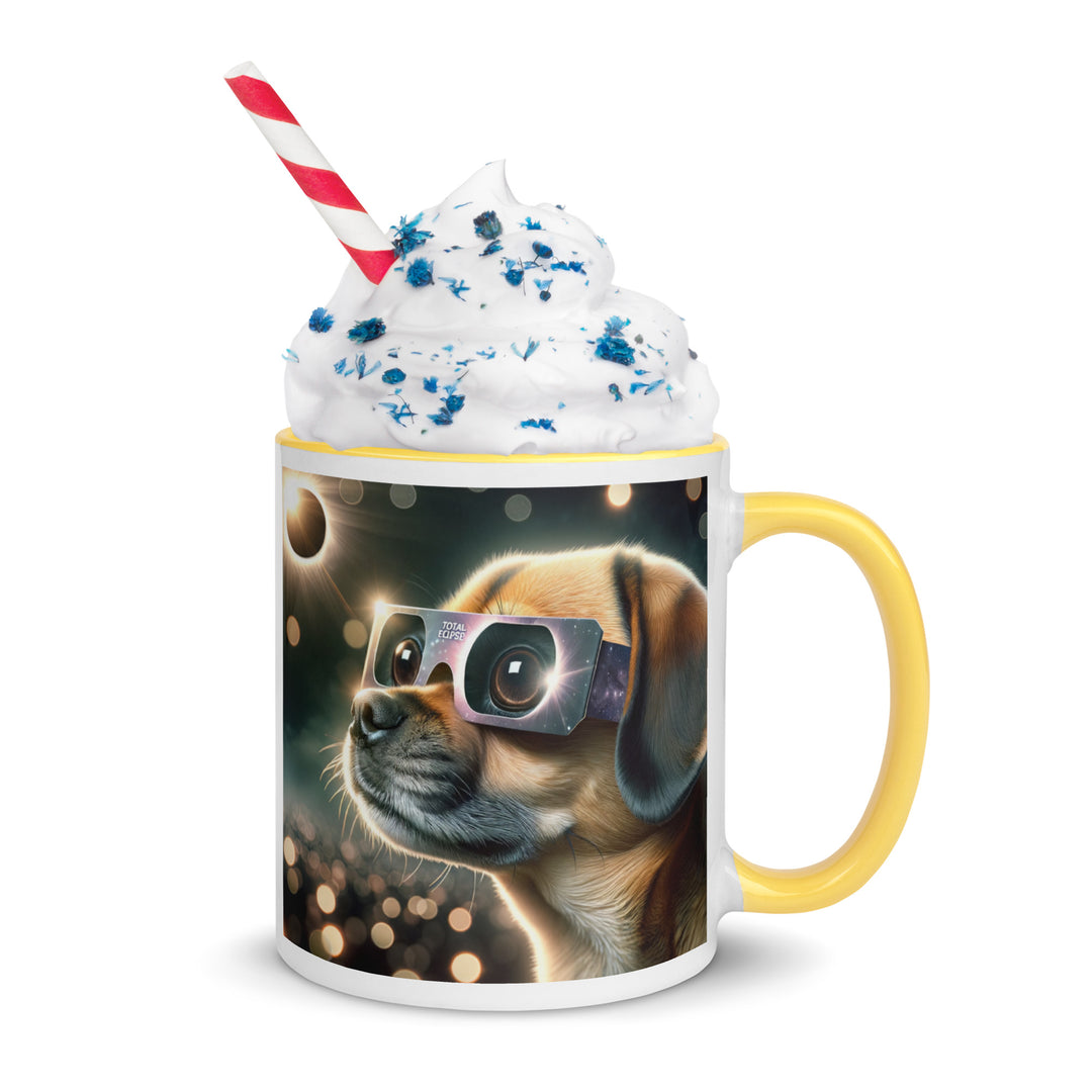 Puggle Eclipse- Mug with Color Inside