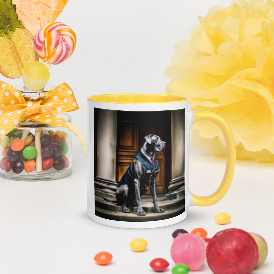 Great Dane- Mug with Color Inside v4