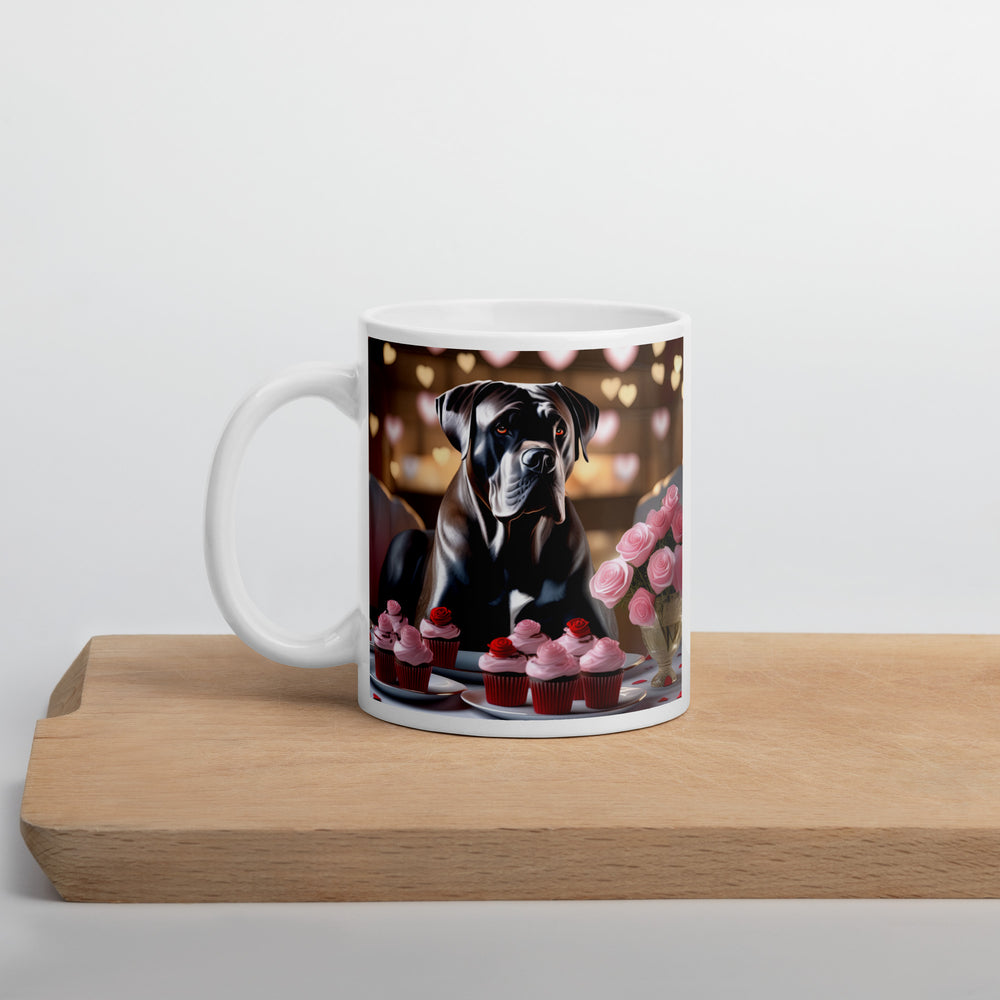 Cane Corso Romantic- White glossy mug v2