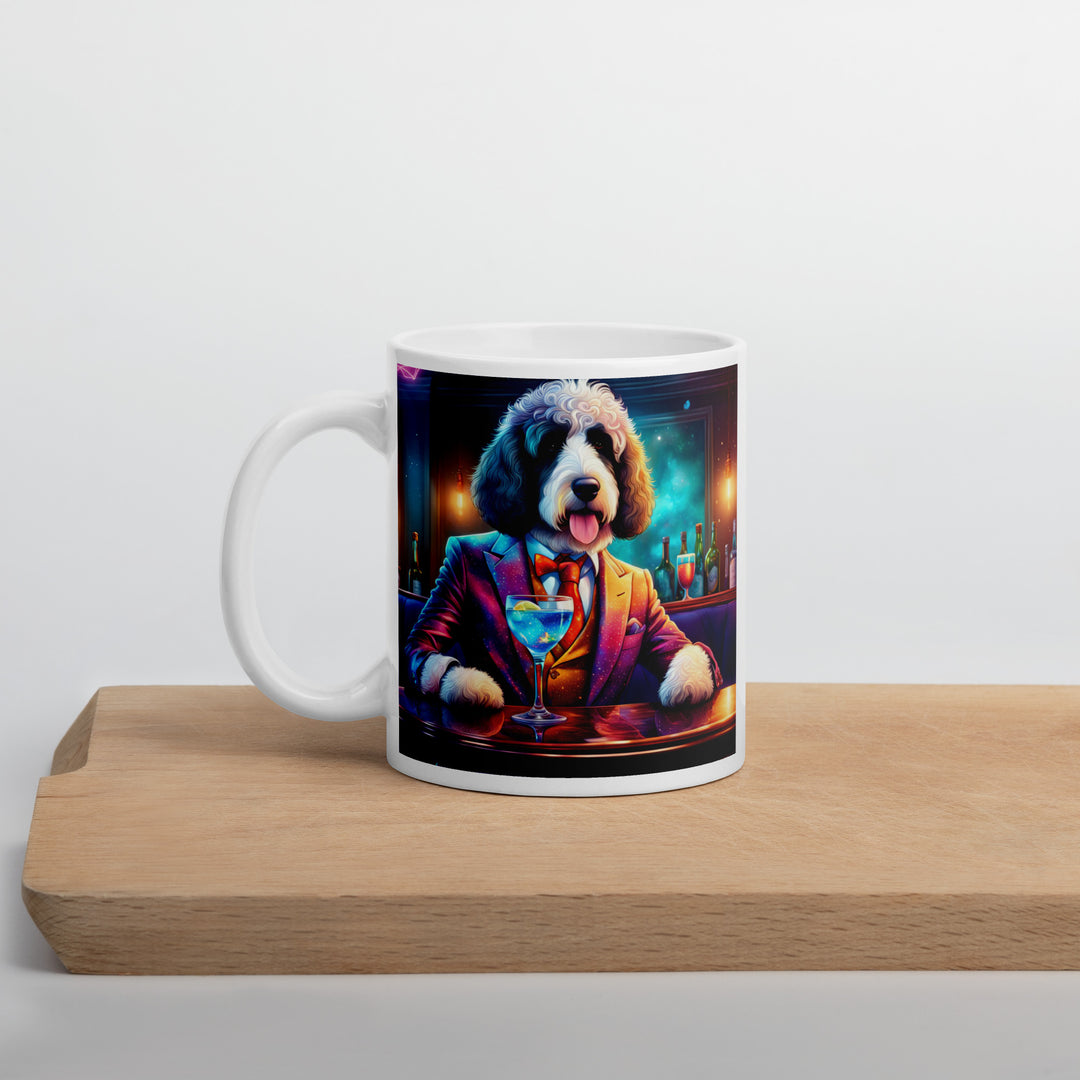 Bernedoodle General- White glossy mug v3