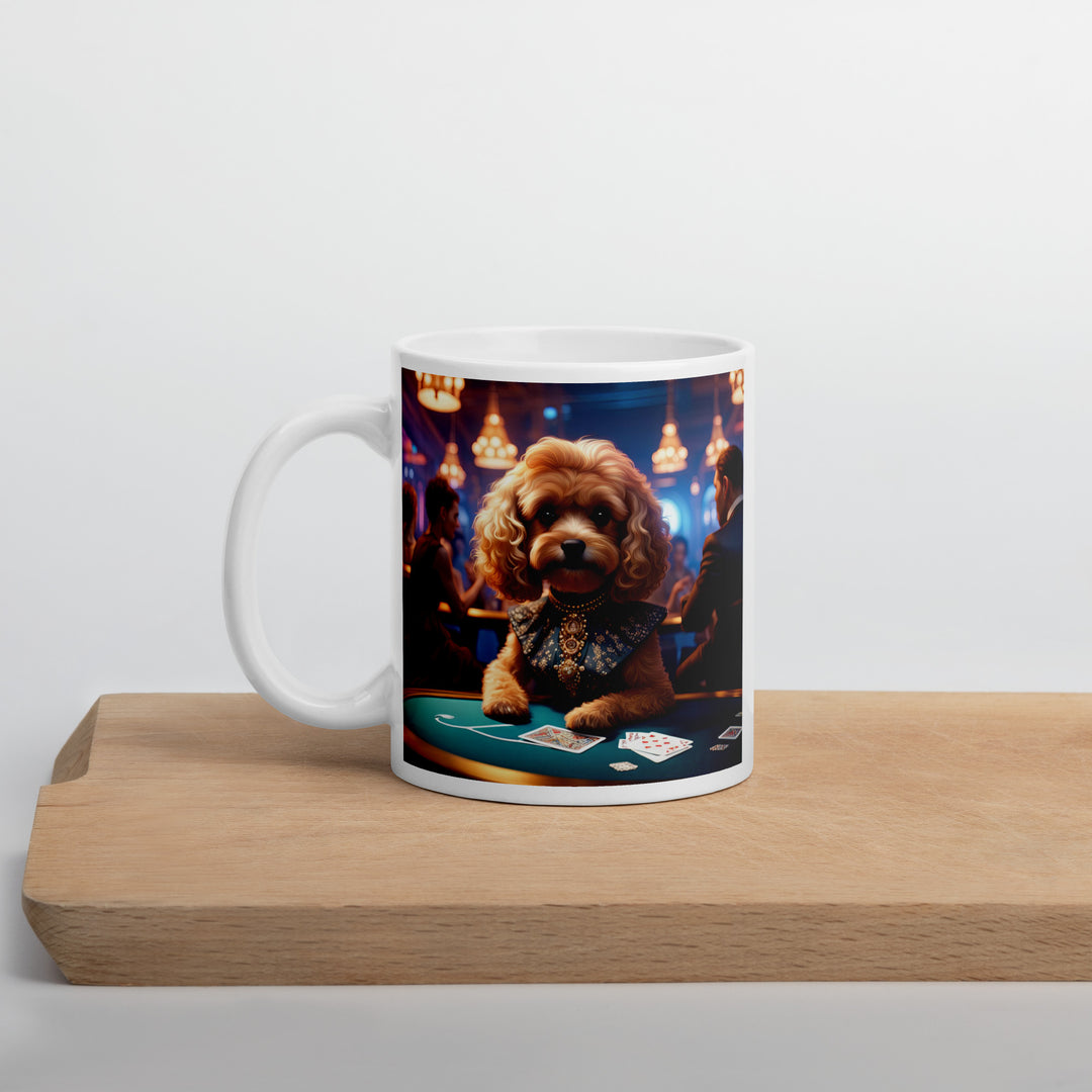 Cavapoo General- White glossy mug v8