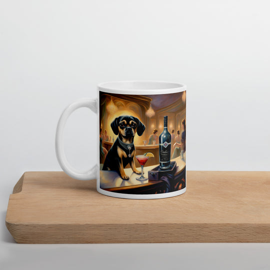 Puggle General- White glossy mug v5