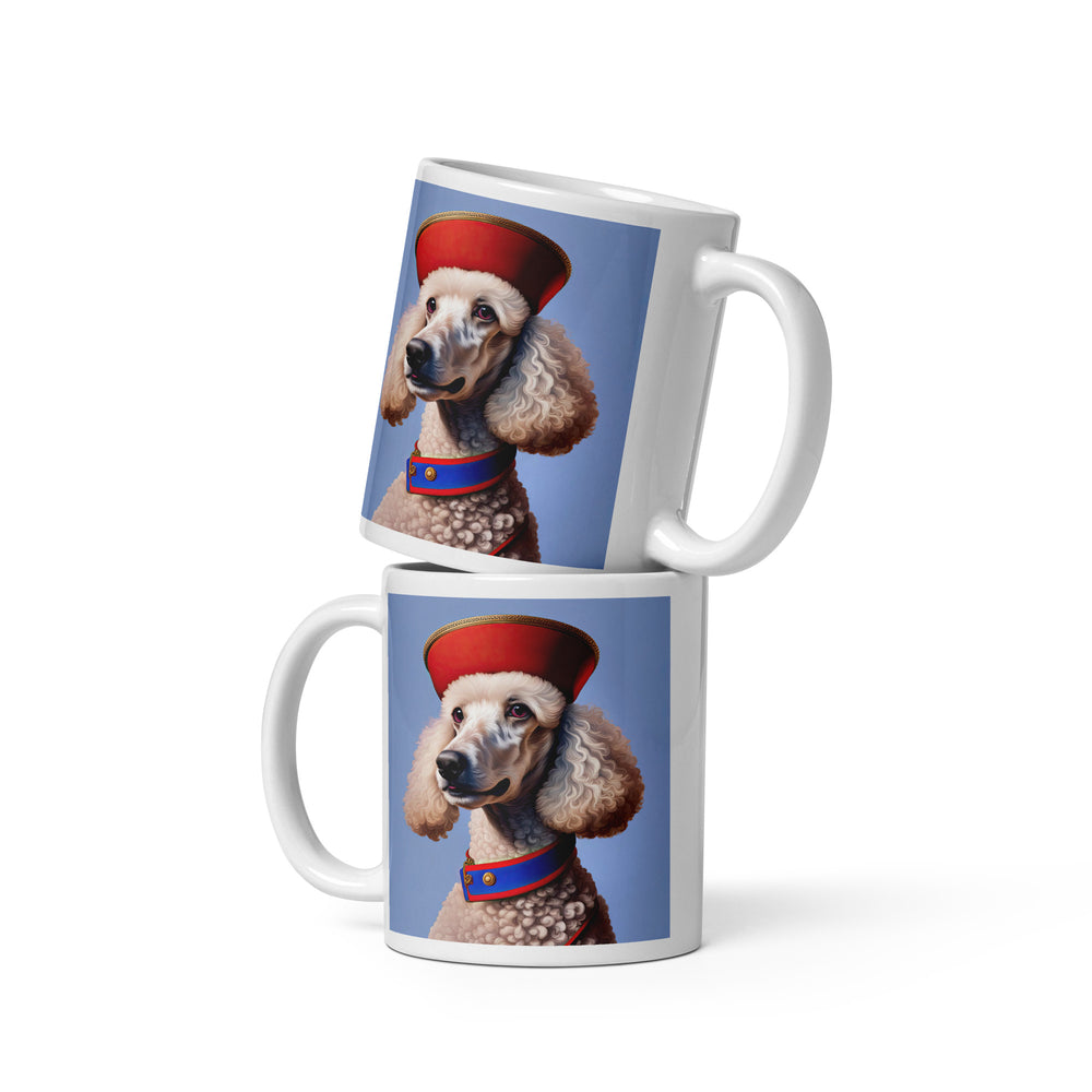 Poodle- White glossy mug v3