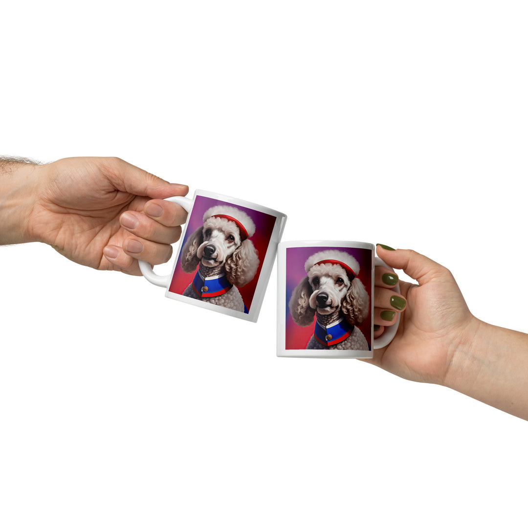 Poodle- White glossy mug v5