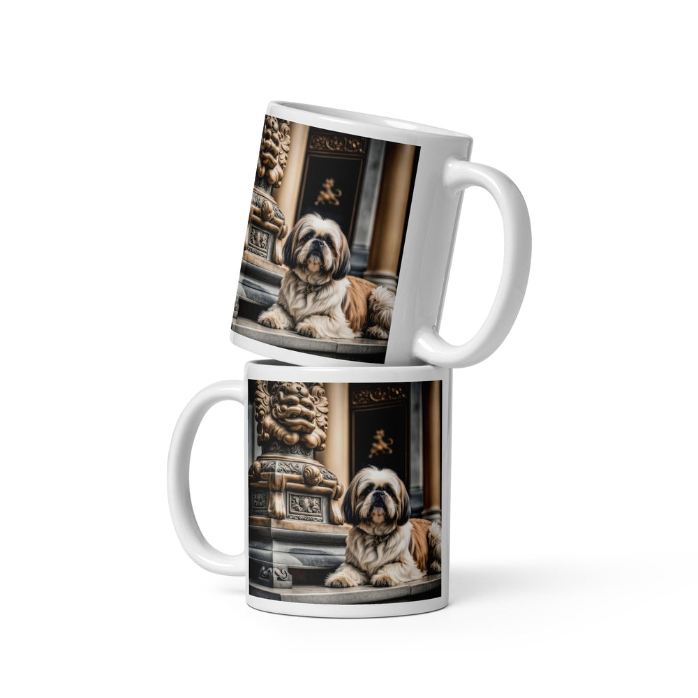 Shih Tzu- White glossy mug v4