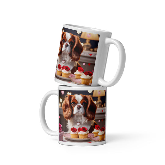 Cavalier King Charles Romantic- White glossy mug v2