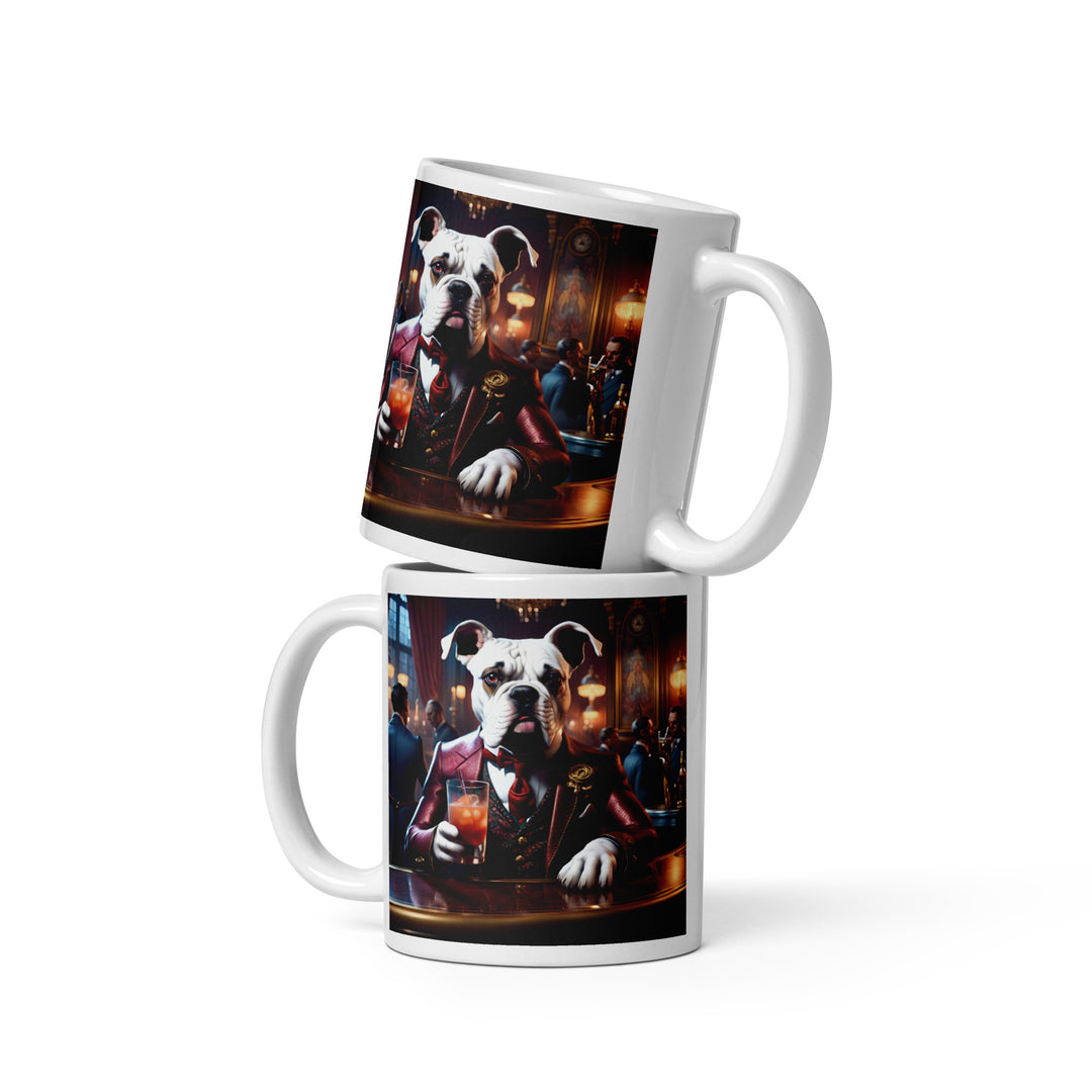 Catahoula Bulldog General- White glossy mug