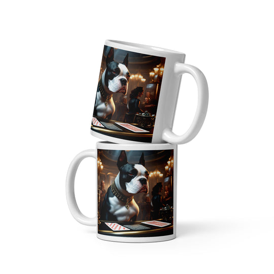 Catahoula Bulldog General- White glossy mug v4