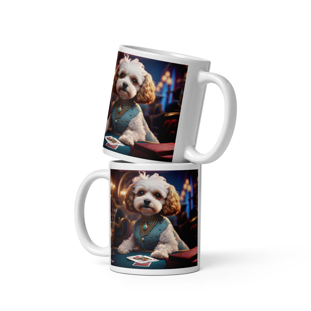 Cavapoo General- White glossy mug v26