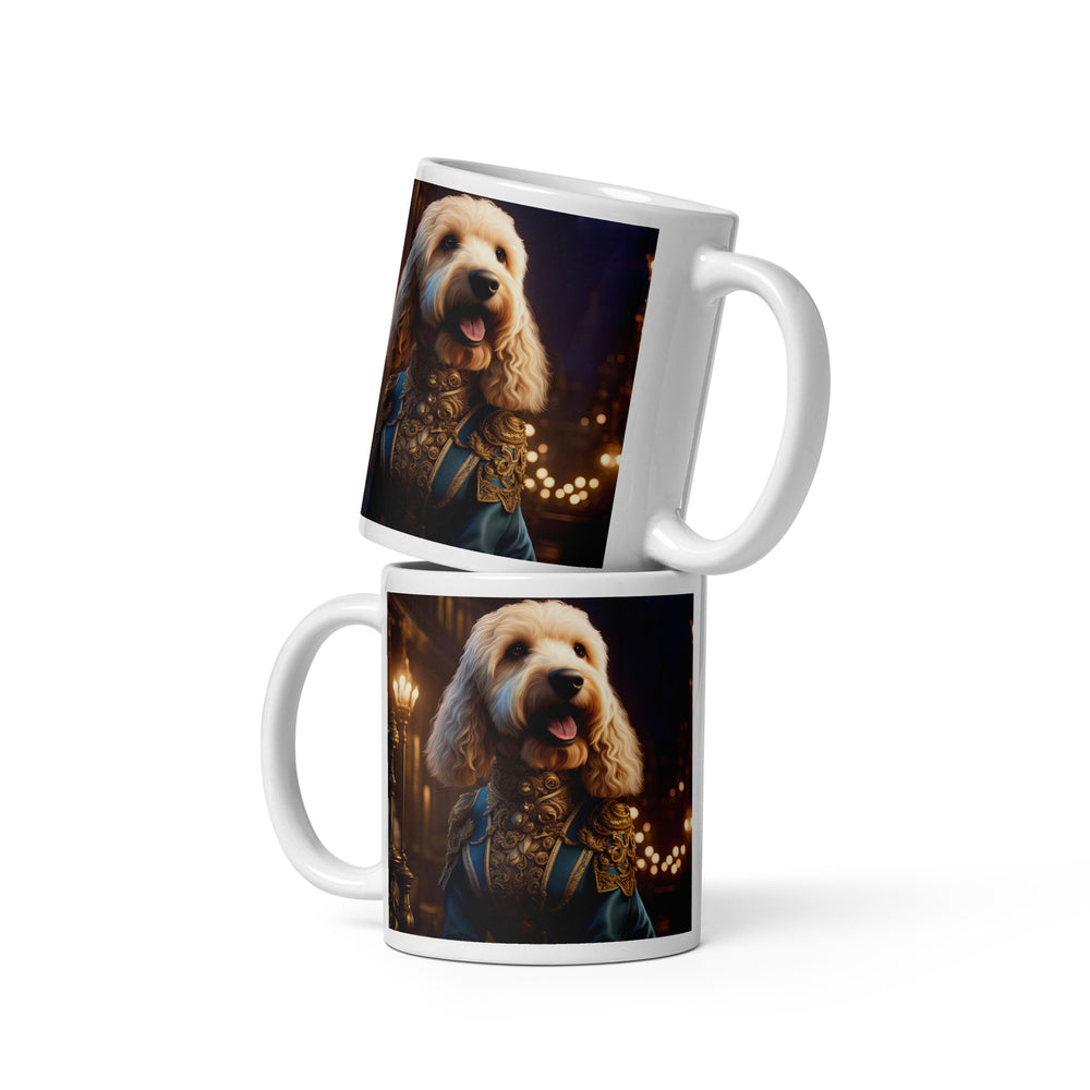 Goldendoodle- White glossy mug v10