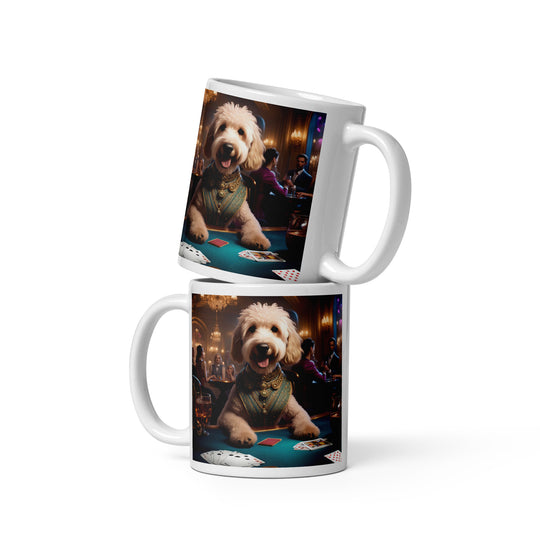 Goldendoodle- White glossy mug v18