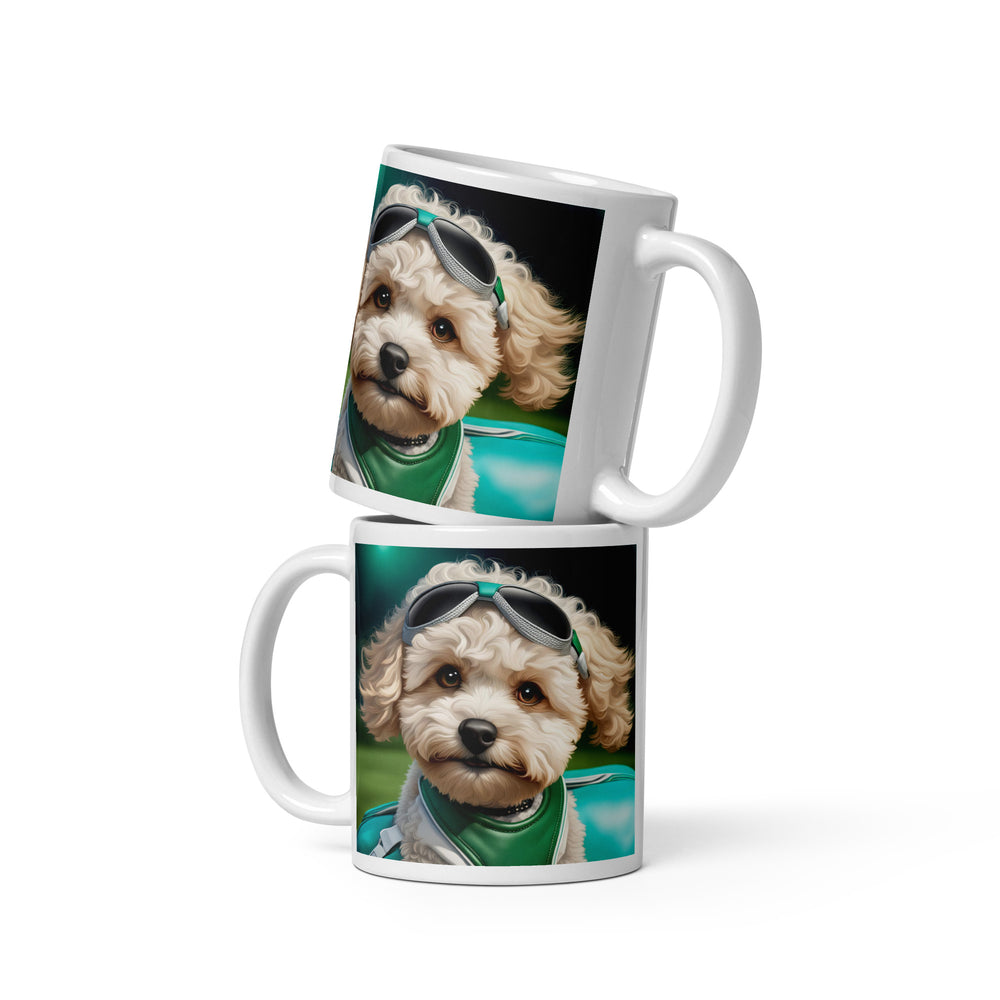 Maltipoo General- White glossy mug