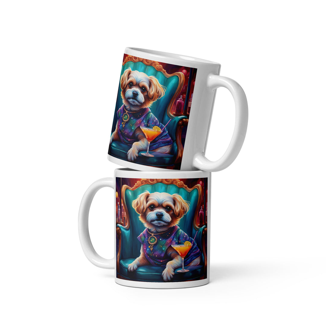 Pekapoo General- White glossy mug v10