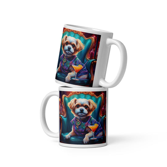 Pekapoo General- White glossy mug v10