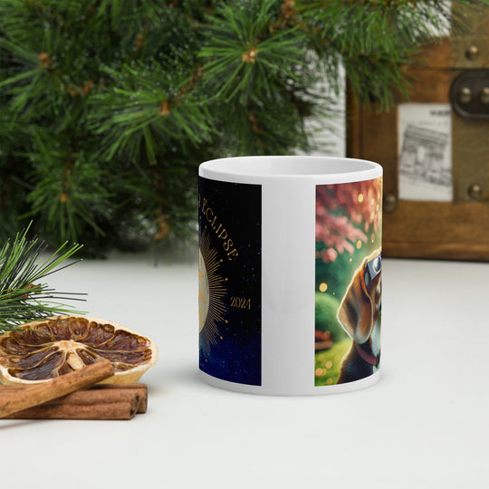 Beagle Eclipse- White glossy mug v2