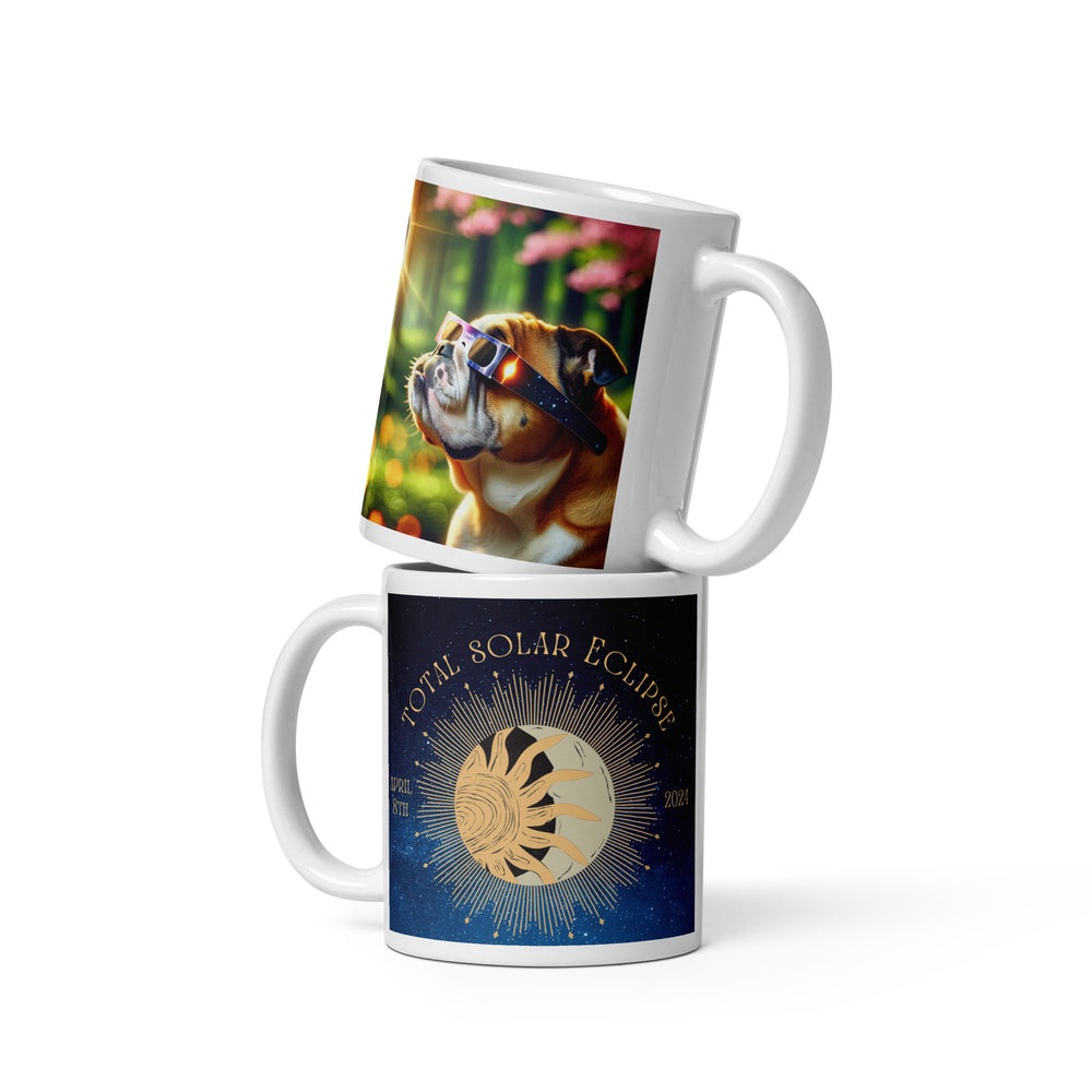 Bulldog Eclipse- White glossy mug