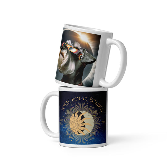 Miniature Schnauzer Eclipse- White glossy mug