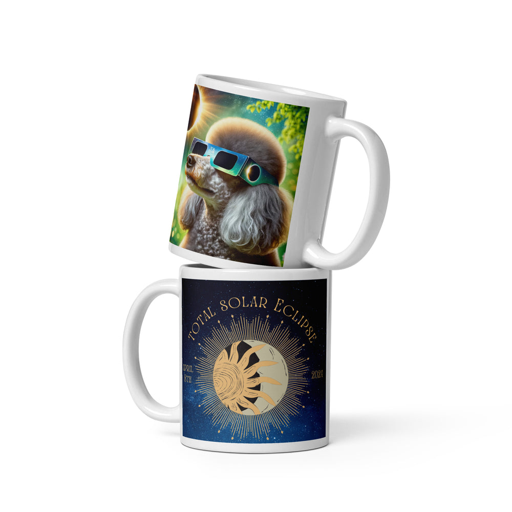 Poodle Eclipse- White glossy mug v2