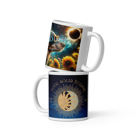 Texas Heeler Eclipse- White glossy mug v2