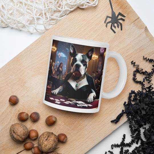 Catahoula Bulldog General- White glossy mug v9