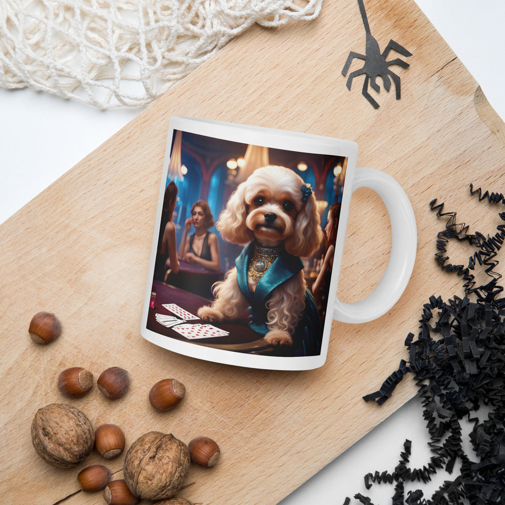 Cavapoo General- White glossy mug v21