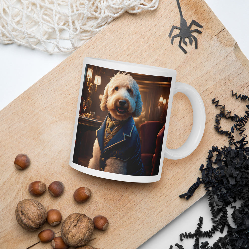 Goldendoodle- White glossy mug v5