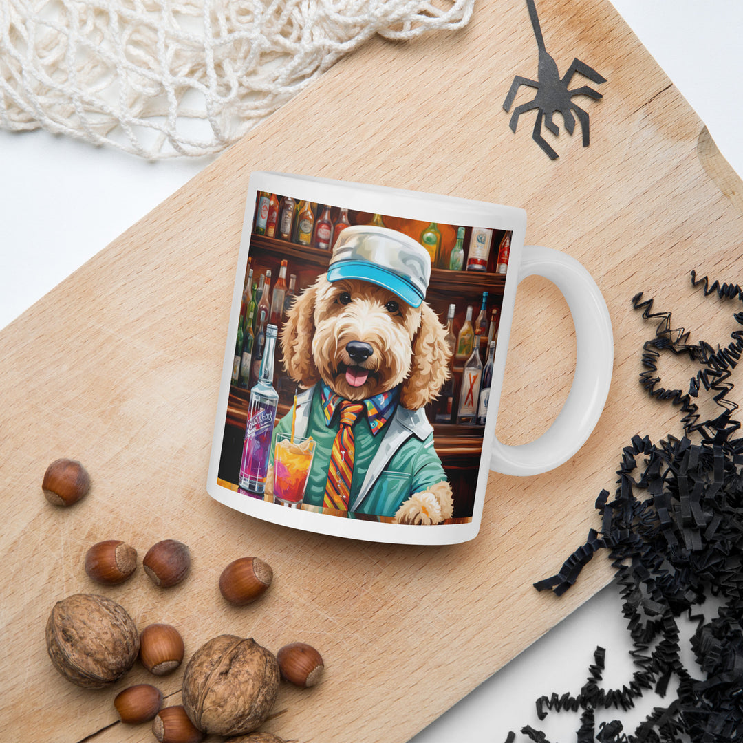 Goldendoodle- White glossy mug v8