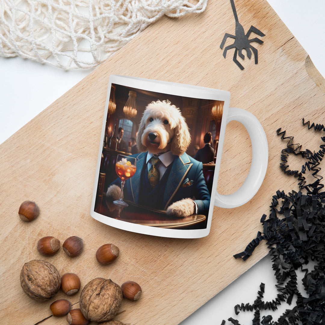 Goldendoodle- White glossy mug v11