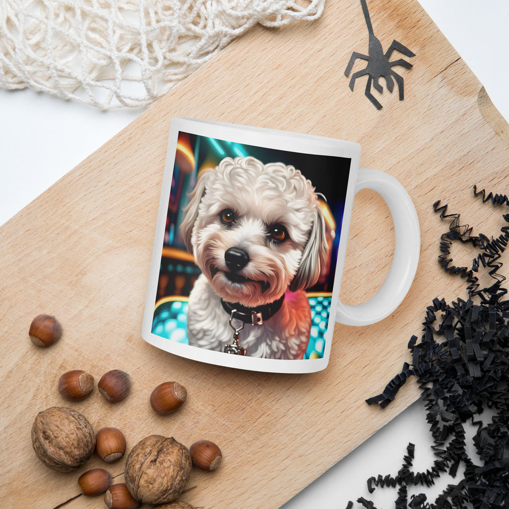 Maltipoo General- White glossy mug v4