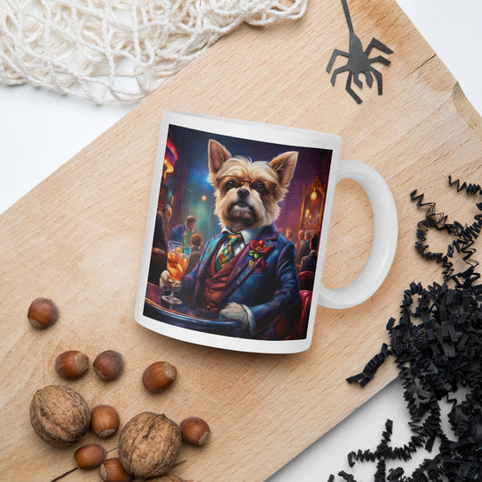 Pekapoo General- White glossy mug v4