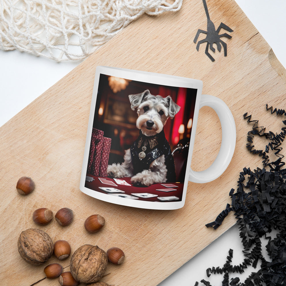 Schnoodle- White glossy mug v10